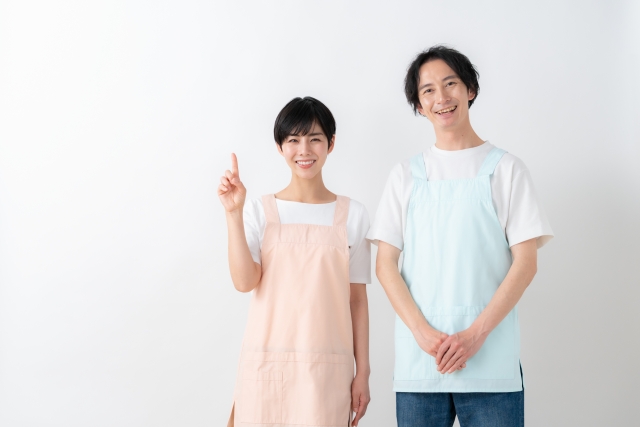 笑顔の先生二人