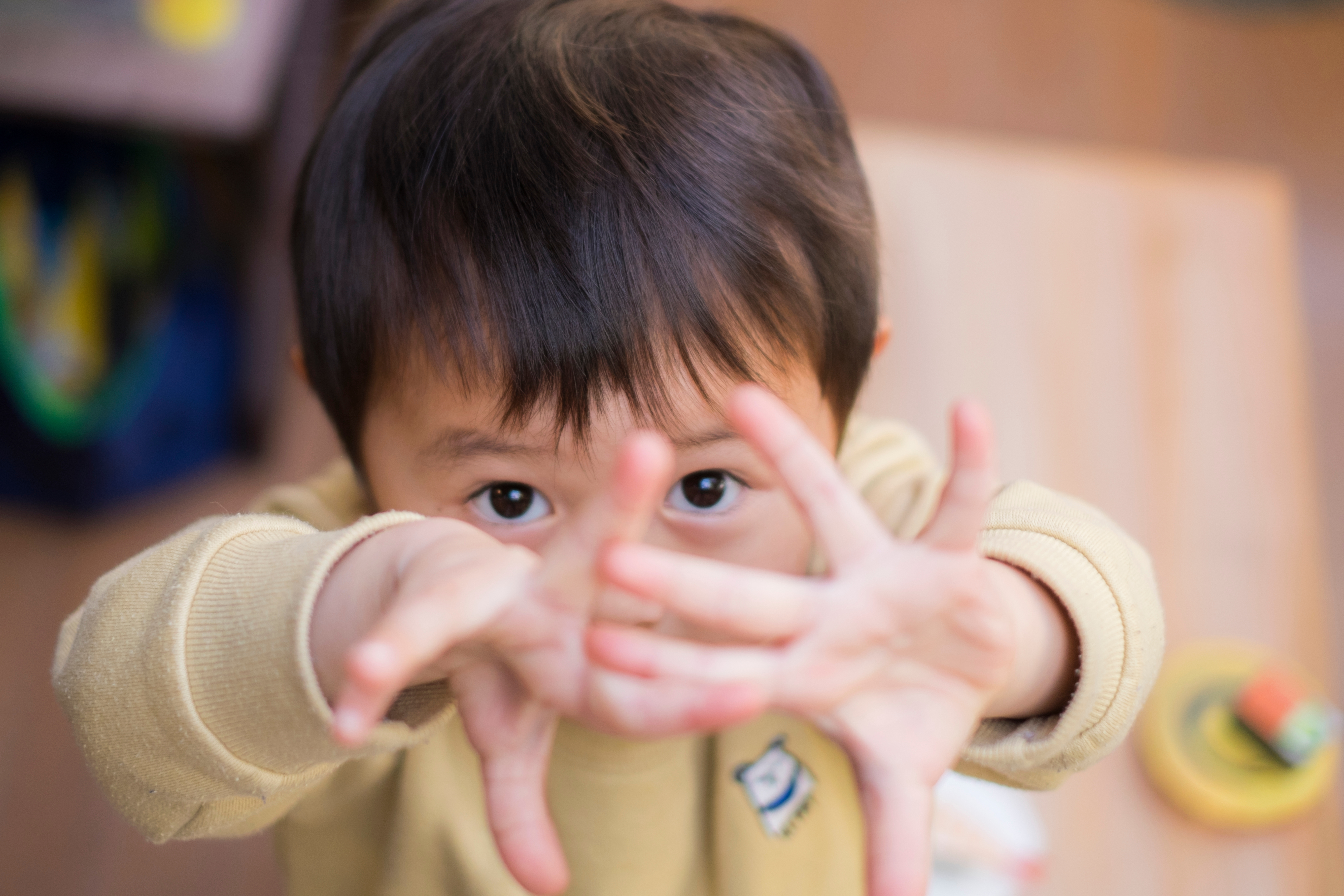 嫌がっている男の子