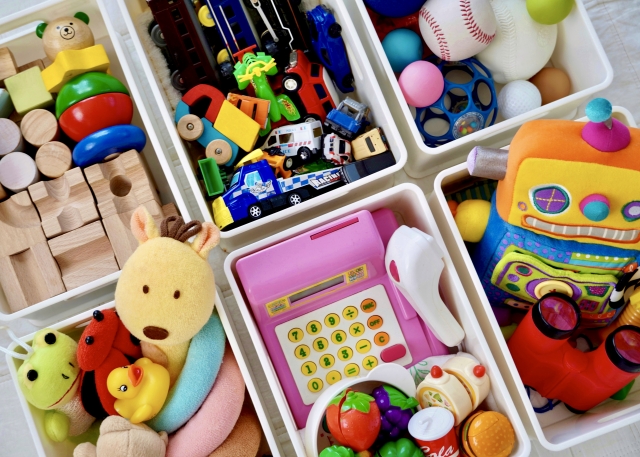 整理整頓されているおもちゃ