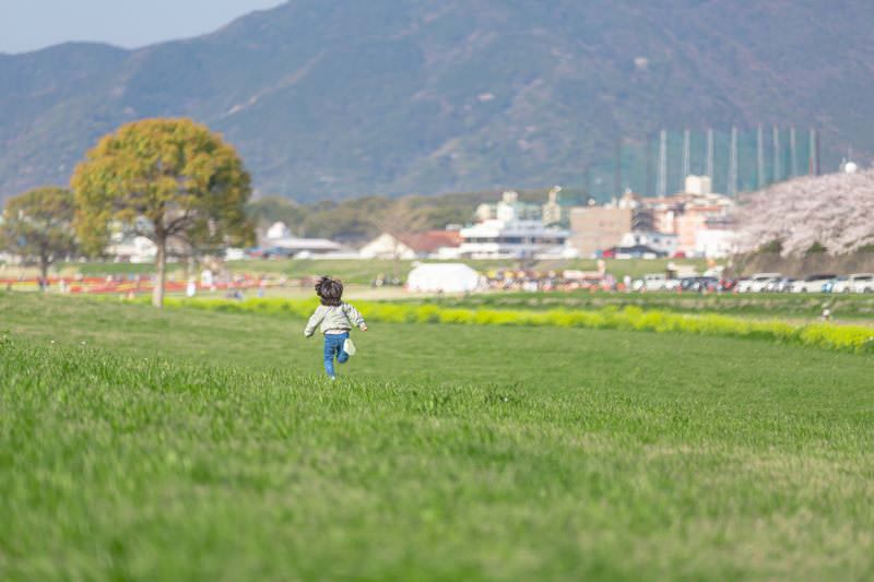 子供が走っている写真